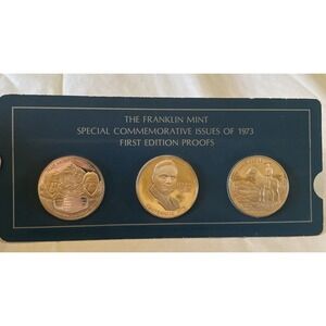 The Franklin Mint Special Commemorative Issues Of 1973 First Edition Proofs NIP